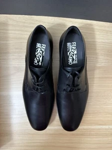 Salvatore Ferragamo Men’s Size 6 Black Oxford Dress Shoes New In Box - Picture 1 of 14