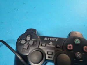 PS2 Dualshock 2 Analog Controller Wired SCPH-10010 Sony PlayStation 2 OEM Black - Picture 1 of 2