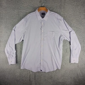 UNTUCKit Button Up Hemd Herren XXL Gingham kariert rosa blau langarm Freizeit - Bild 1 von 7