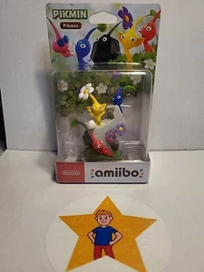 NINTENDO AMIIBO PIKMIN - Red, Yellow Blue, Rock & Winged Pikmin -BNIB - Picture 1 of 2