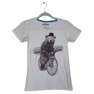 Barnabus the Bear by Threadless Women's T-Shirt Size "Small Girly" - Picture 1 of 4