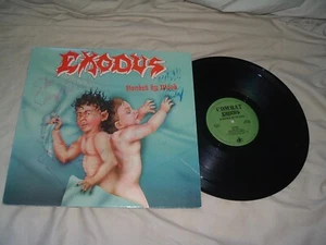 EXODUS Bonded By Blood '85 LP AUTOGRAPHED !!! ORIG US GREEN label press NMint - Picture 1 of 4