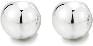 Womens Mens Magnetic Half Ball Dome Stud Earring, Non-Piercing Clip On Fake Ear, - Picture 1 of 5