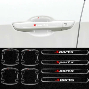 8Pcs Car Door Handle Bowl Anti-Scratch Cover Guard Protector Stickers Clear  - Picture 1 of 12