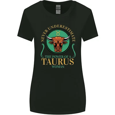 Camiseta The Power of a Taurus Woman Star Sign para mujer corte ancho Foto 1 de 4