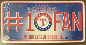 TEXAS RANGERS 6"x12" METAL #1 FAN LICENSE PLATE CAR NEW RICO 👀 - Picture 1 of 1