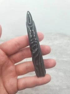Creepy Halloween Witches Finger Witch Finger Black Obsidian Crystal Carving - Picture 1 of 4
