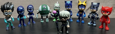 PJ Masks 3" Action Figures Owlette Gekko Catboy Luna Girl Romeo Lot Of 10 Toys Cover