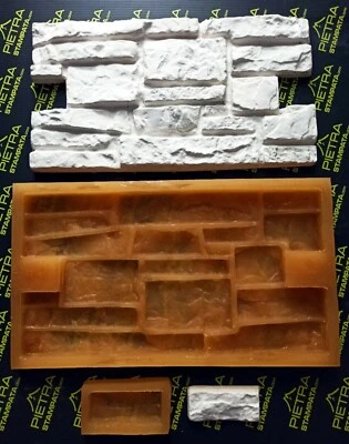 Mold for stone polyurethane mold for artificial stone slate from gypsum concrete - Image 1 of 2