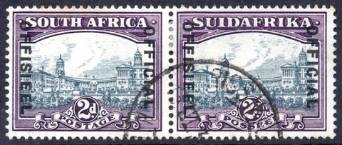 South Africa Official 1930-47 2d slate-grey & lilac, SG.O14, VFU cat.£11 Cover