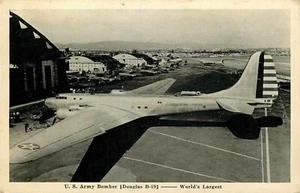 Cartolina Aeroplano US Army Bomber Douglas B-19 non spedita - Foto 1 di 2