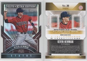 2015 Panini Elite Extra Edition Status Black Die-Cuts 1/1 Kevin Newman #20