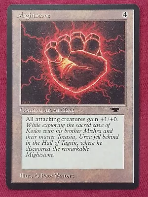 Magic The Gathering ANTIQUITIES MIGHTSTONE artifact card MTG - image 1 of 2