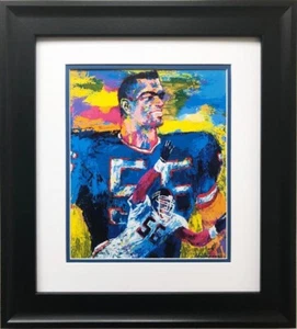 LeRoy Neiman "Lawrence Taylor" FRAMED New Art Print Football New York Giants - Picture 1 of 3