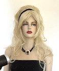 Erwachsene blond langschichtig gewellt sexy Drag Queen Barbie neu mit Etikett