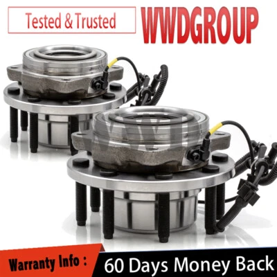 Pair Front Wheel Hub Bearing For 2011-2016 Ford F250 F350 Super Duty 4WD SRW 4x4 Foto 1 de 4