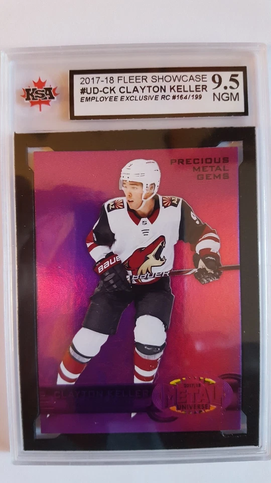 Clayton Keller 2017-18 Precious Metal Gem Employee Purple Rookie Hockey Card!!!! - Image 1 of 2