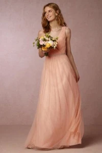 ANTHROPOLOGIE BHLDN WATTERS AURORA PIPPA WEDDING BRIDESMAID MAXI TULLE DRESS 8 - Picture 1 of 4