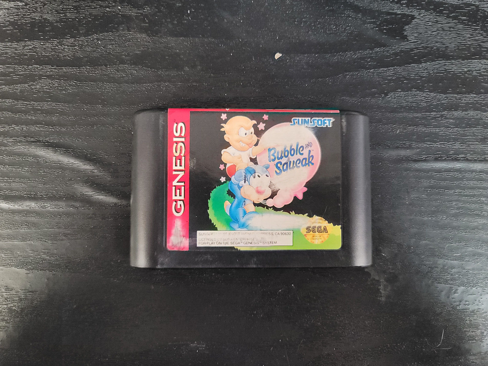 Bubble and Squeak for Sega Genesis Cart Great Shape