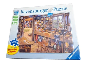 Rompecabezas vintage Ravensburger Dads Shed 2009 pieza grande clic suave NUEVO - Imagen 1 de 5