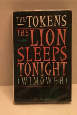 The Tokens Lion Sleeps Tonight (Wimoweh) Cassette Tape Single Pop Dance Rock Foto 1 de 2