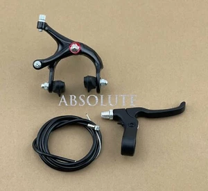 BLACK 700C FIXIE REAR BRAKE LEVER CABLE CALIPER FIXED GEAR BIKE TRACK ROAD BIKE. - Picture 1 of 1