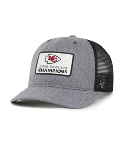 Kansas City Chiefs '47 Super Bowl LVIII Champions Square Trucker Adjustable Hat - Picture 1 of 4