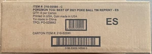 Pokemon TCG Spanish Pokeball Tin case - x6 tins, x18 boosters - Picture 1 of 8