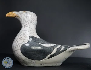 Jennie Hale Raku Pottery Seagull Sculpture 20/21st Century - Picture 1 of 17