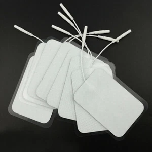 Almohadillas adhesivas de electrodo de repuesto grandes de 8 piezas para estimulador muscular de decenas de unidades - Imagen 1 de 13