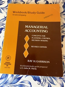 Managerial Accounting, Workbook/Study Guide & Textbook Bundle, 1979, Garrison - Picture 1 of 15