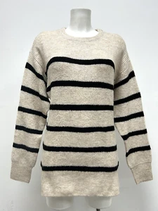 Ex Isle Essentials Damen Longline gestreifter Pullover Größen 12 14 16 18 20 22 - Bild 1 von 8