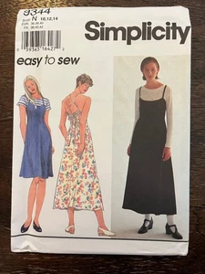 Vestido y top Simplicity 9344 SIN CORTAR patrón de costura, Misses' Petite, talla 10-12-14 - Imagen 1 de 2