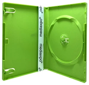 Lot STANDARD d'étuis DVD uniques couleur vert massif - Photo 1/3