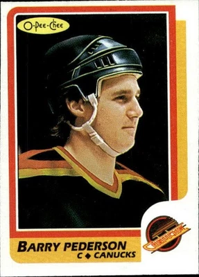 1986-87 O-Pee-Chee SET BREAK #34 Barry Pederson NMMT - Image 1 of 2