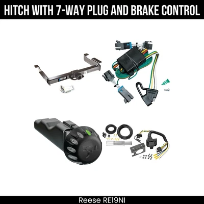 Hitch Tow PKG+ Brake Control For 00-02 Chevy Express GMC Savana 1500 2500 3500 - Image 1 of 4