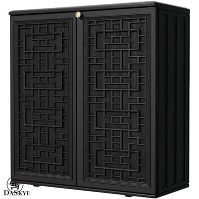 Cobertizo de almacenamiento moderno impermeable, capacidad de 60 galones - soluciones organizadas para exteriores Foto 1 de 4