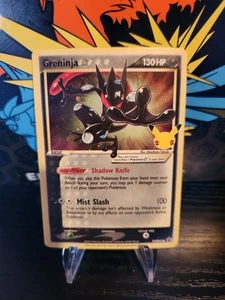 Pokemon Greninja Gold Star Celebrations Negro Promo Casi Como Nuevo SWSH144 CASI NUEVO - Imagen 1 de 2