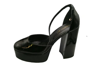 Madden Girl Platform Nero Patent Mary Jane Tacchi Y2K Grosso Blocco Tacco 9,5 - Foto 1 di 10