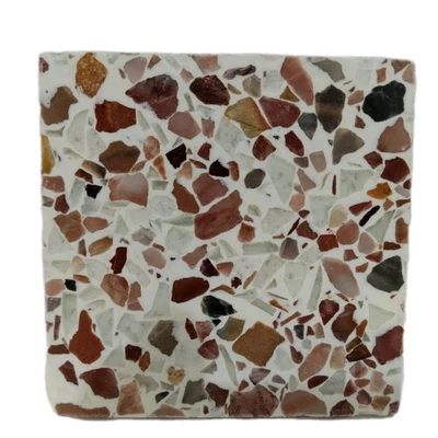 Mini azulejo de piso Fritztile Terrazzo muestra única R682016 San Saba (rojo y cobre) Foto 1 de 4