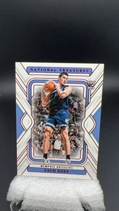 2024-25 Panini National Treasures Zach Edey RC International Red /24 #17038 S - Picture 1 of 2