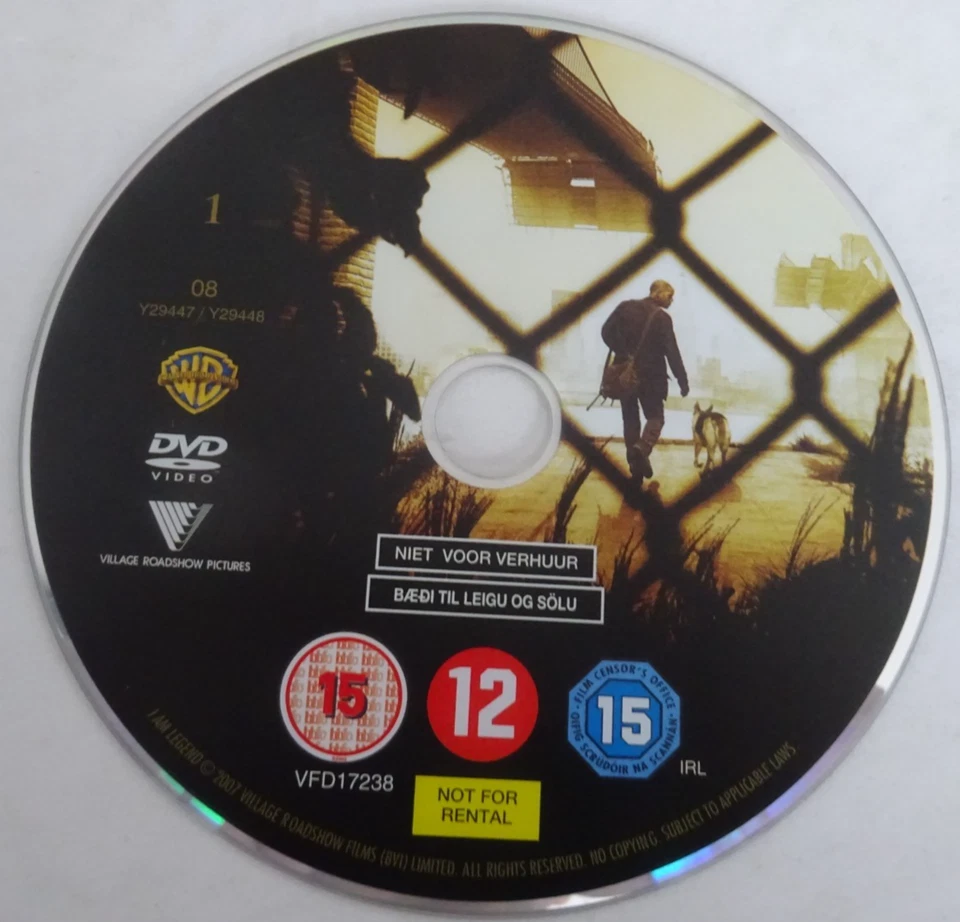 I Am Legend (DVD, 2008) DISC ONLY - Image 1 of 1