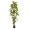Artificial Bamboo Tree 6 Ft Faux Fake Plant  Adjustable Leaves Outdoor Indoor - Image 1 of 2