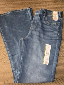 Wonder Nation Girl Jean's Elastic Waste Size XL 14/16 Flare NWT - Picture 1 of 1