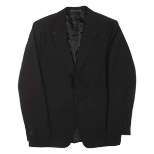 VALENTINO Mens Blazer Jacket Black Wool L - Picture 1 of 6