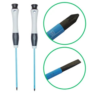 Juego de destornillador terminal aislado Precision 3,5 mm ranurado y PZ0 100 mm Reino Unido - Imagen 1 de 3