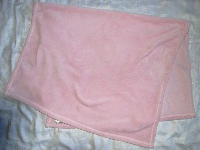Manta Minky de felpa rosa azul marino antigua Lovey 2009 súper suave Foto 1 de 4