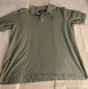 Old Guys Rule Polo Shirt Short Sleeves Green Men's Size XL 26" pit 31" length - Picture 1 of 4