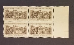 1956 US Stamps, Scott #1081 Wheatland  3c block of 4  - Picture 1 of 2