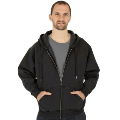 CottonMill 100% Cotton Hoodie Full Zip Sweatshirt - Made in Canada - Image 1 of 4